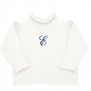 Jersey Rollneck Sweater in White