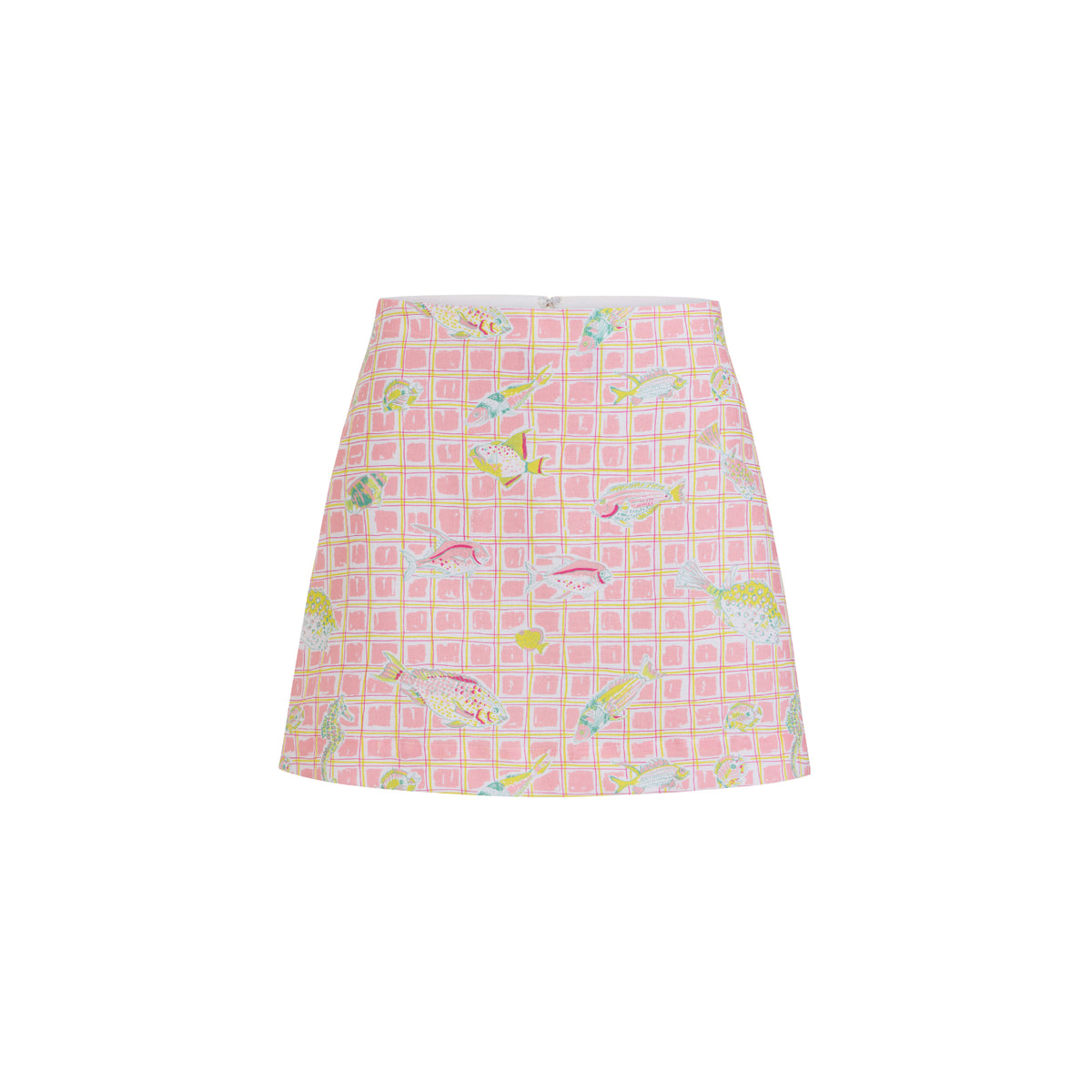 Mini Skirt in Pink Fishing Net