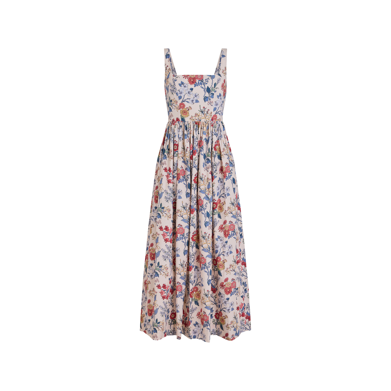 Scoop Neck Dress in Antique Floral