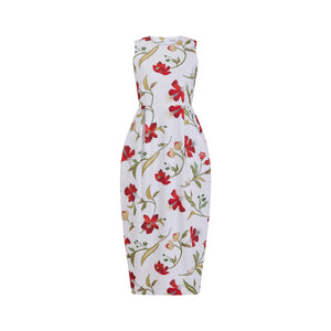 Avery Dress in Red Hibiscus