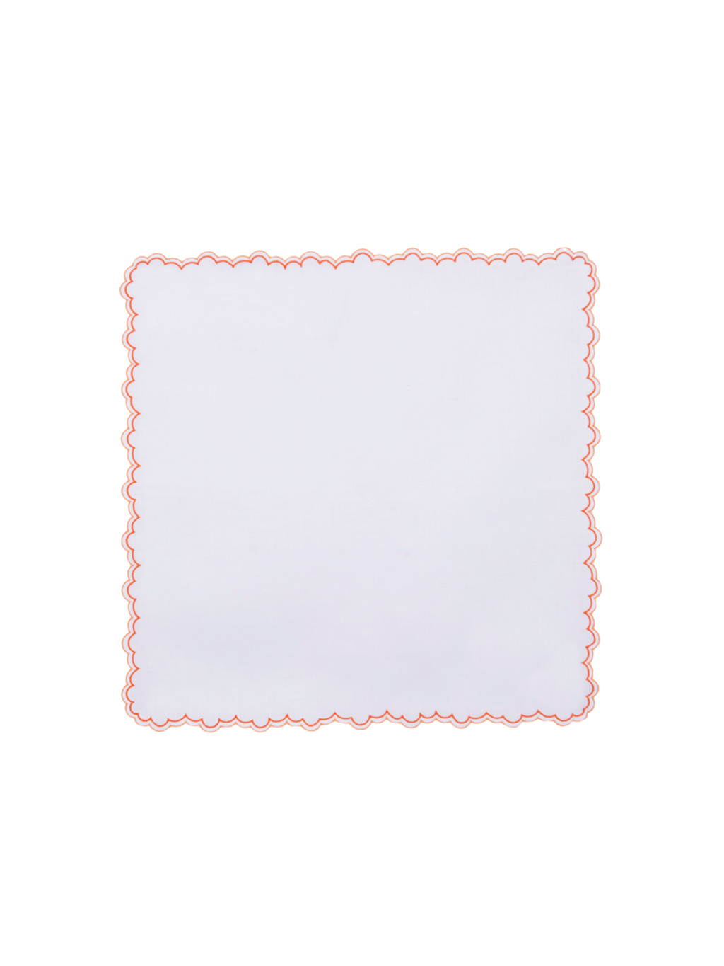 Escama Linen Dinner Napkin in Orange