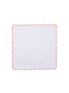 Escama Linen Dinner Napkin in Orange