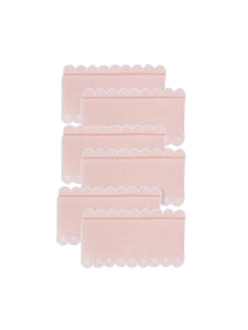 Bodoques Cocktail Napkins in Pink with White, Set of 6