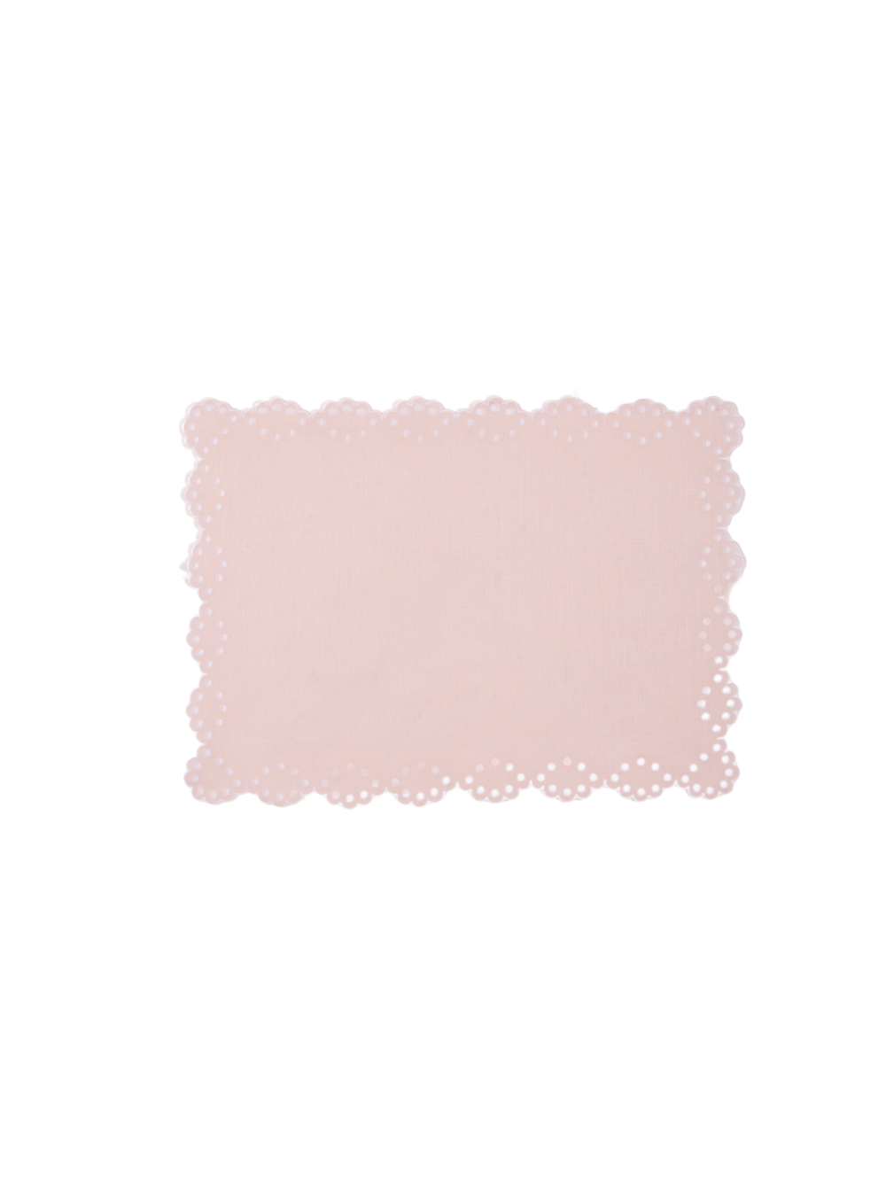 Bodoques Linen Placemat in Pink with White