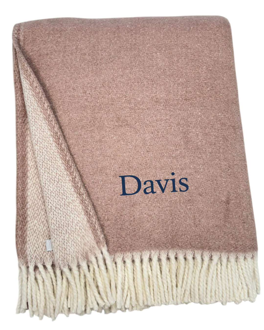 Double Face Solid Mini Chevron Throw