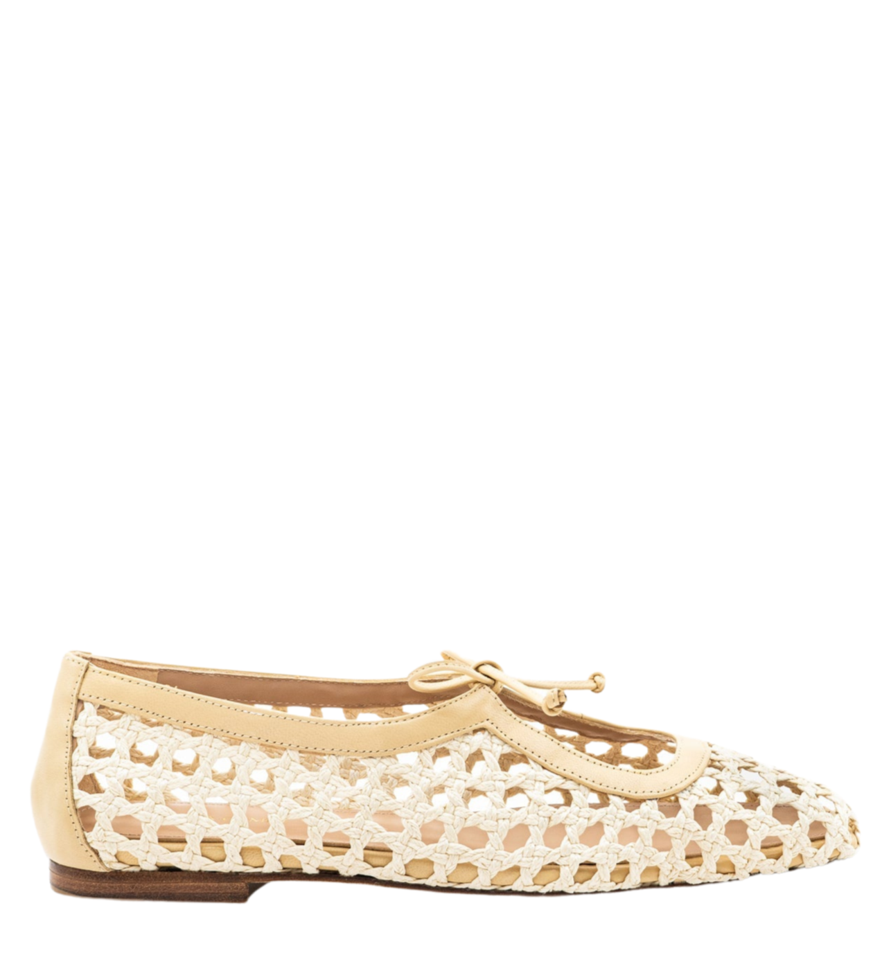 Amelia Flat in Natural Raffia