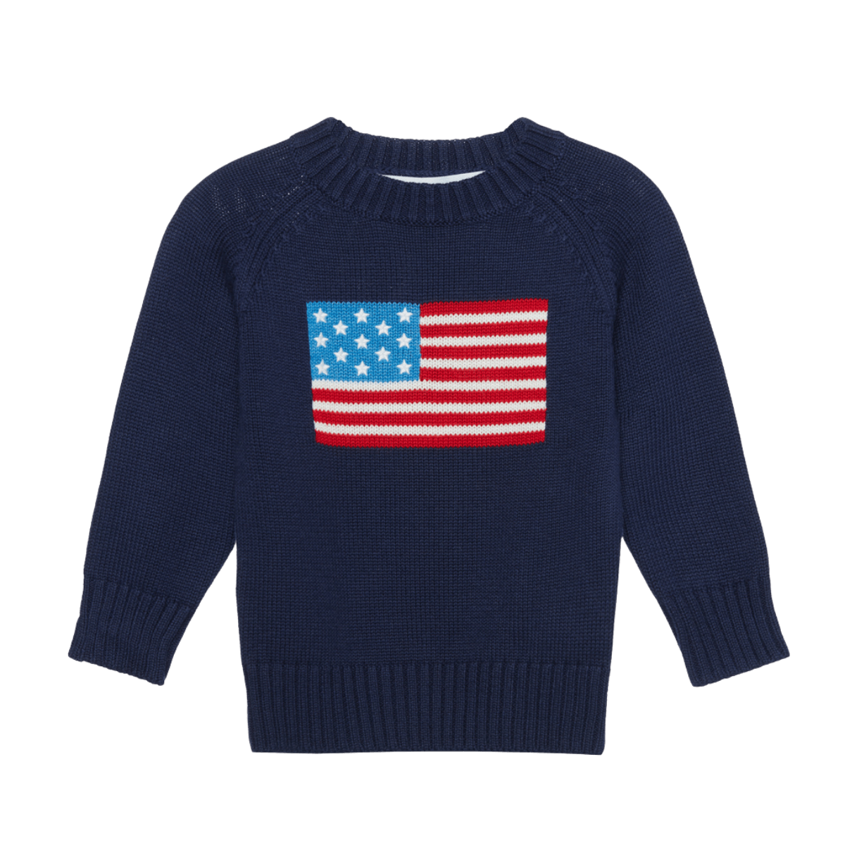 Kid's navy American flag sweater