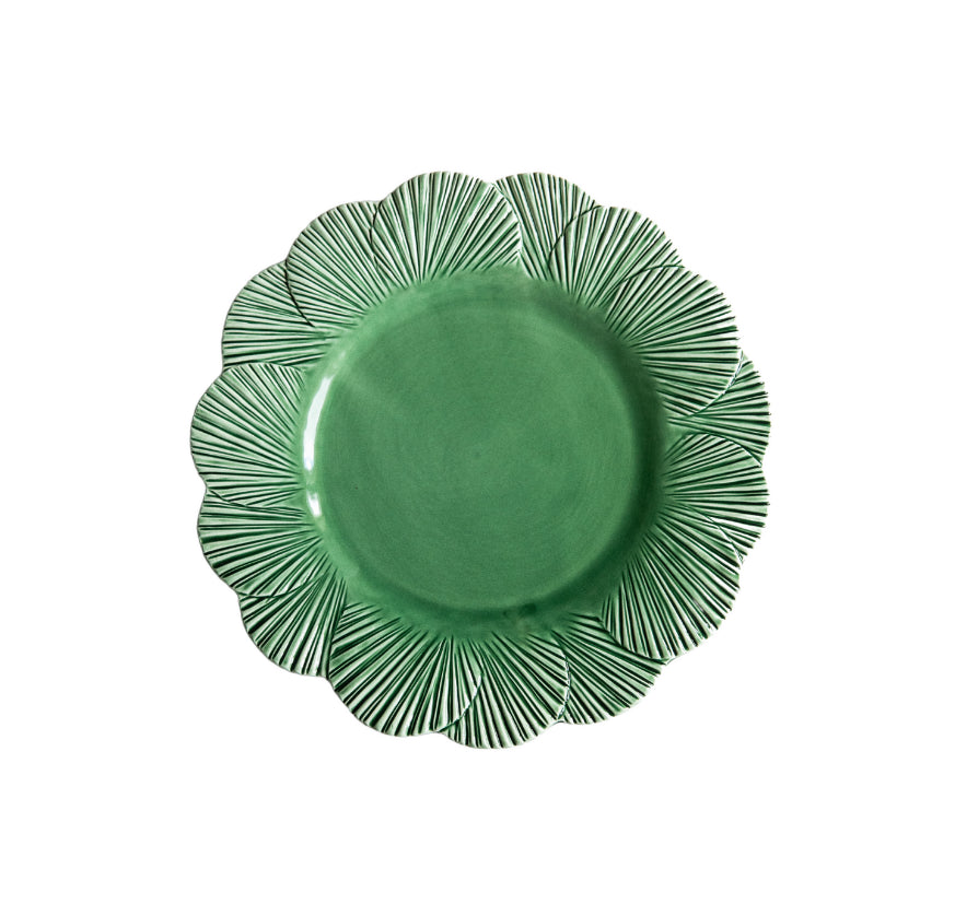 Laguna Dinner Plate in Green, Set of 4