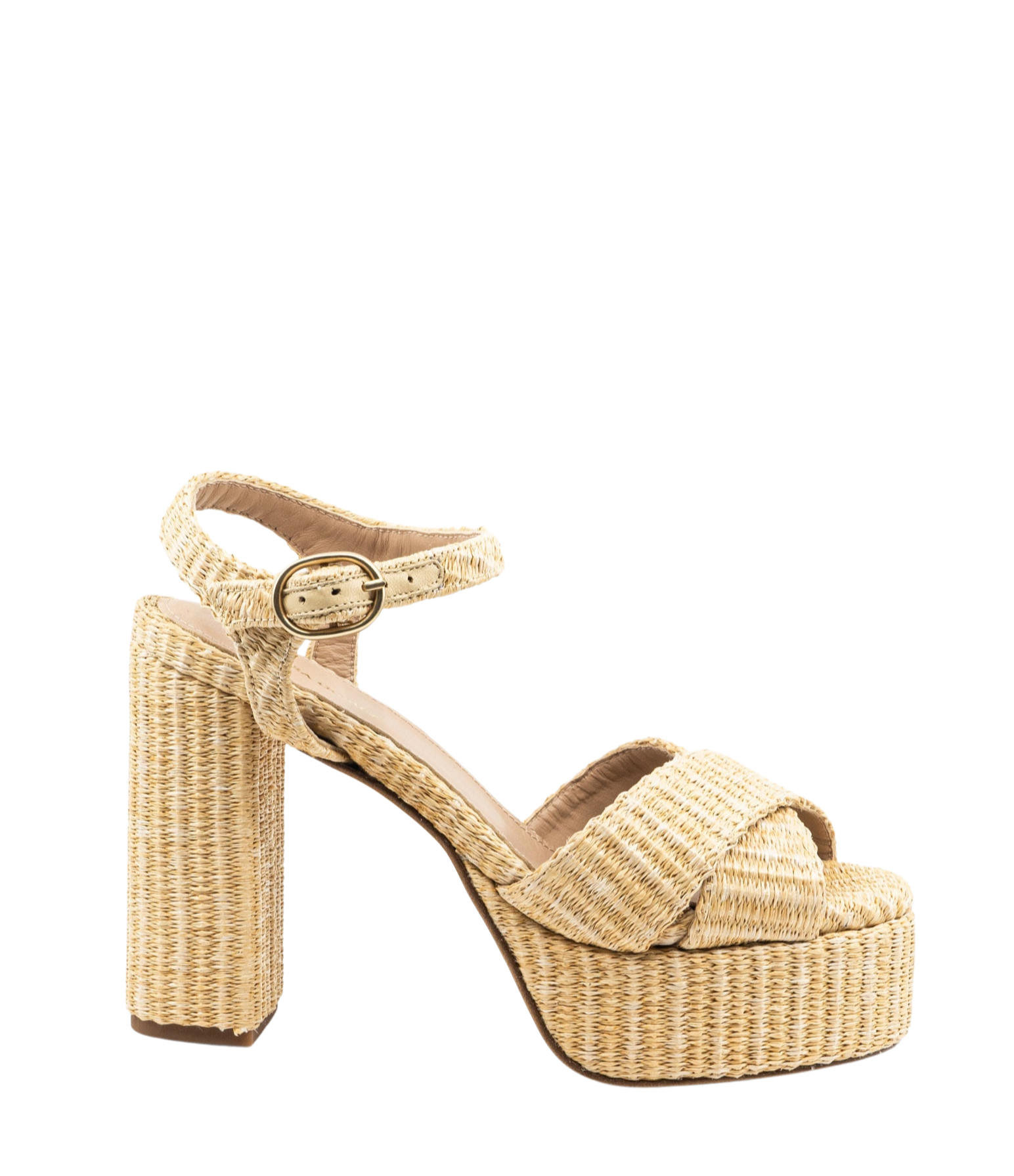 Bella Sandal in Raffia