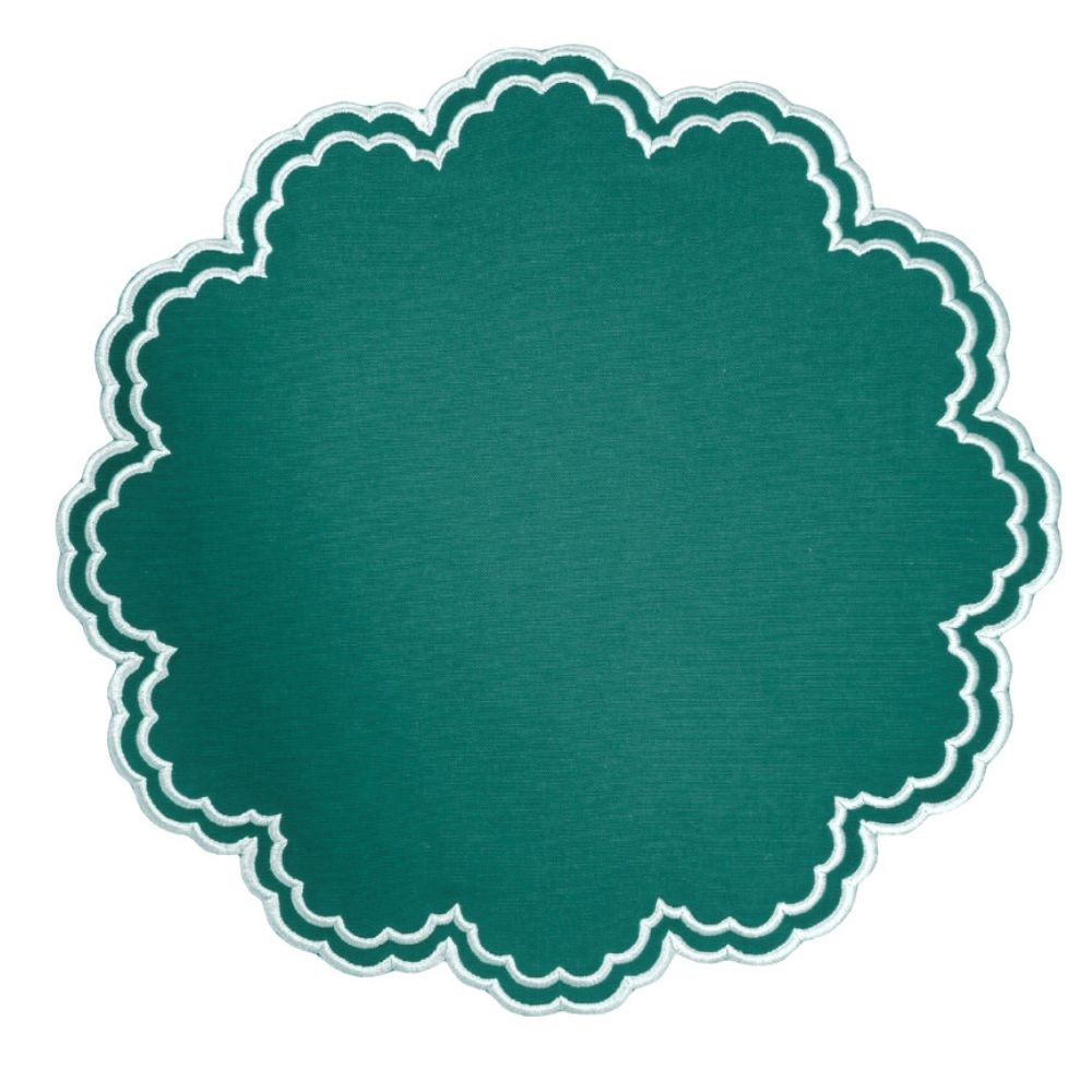 Bettina Placemat in Holiday Green, Set of 4