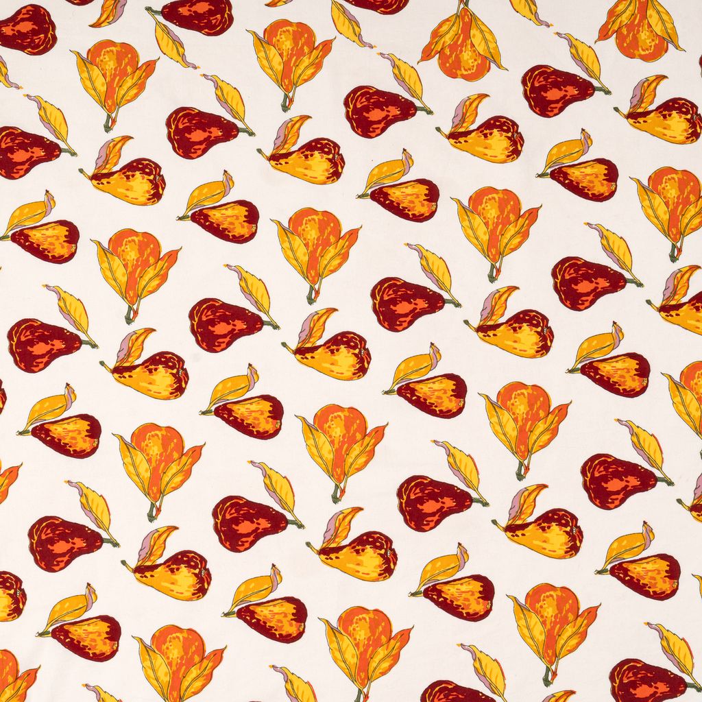 Orchard Pear Tablecloth in Burgundy