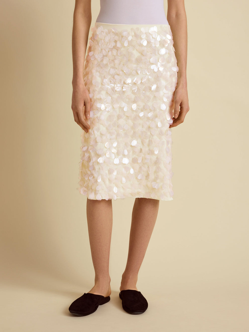 Paillette Tubino in Ivory