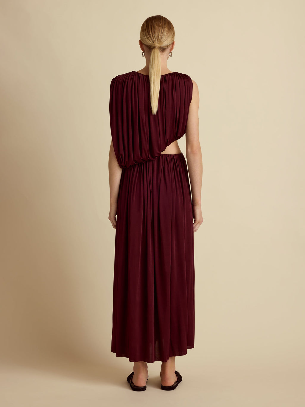 Draped Jersey Dress in Ross Levanto