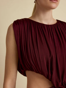 Draped Jersey Dress in Ross Levanto