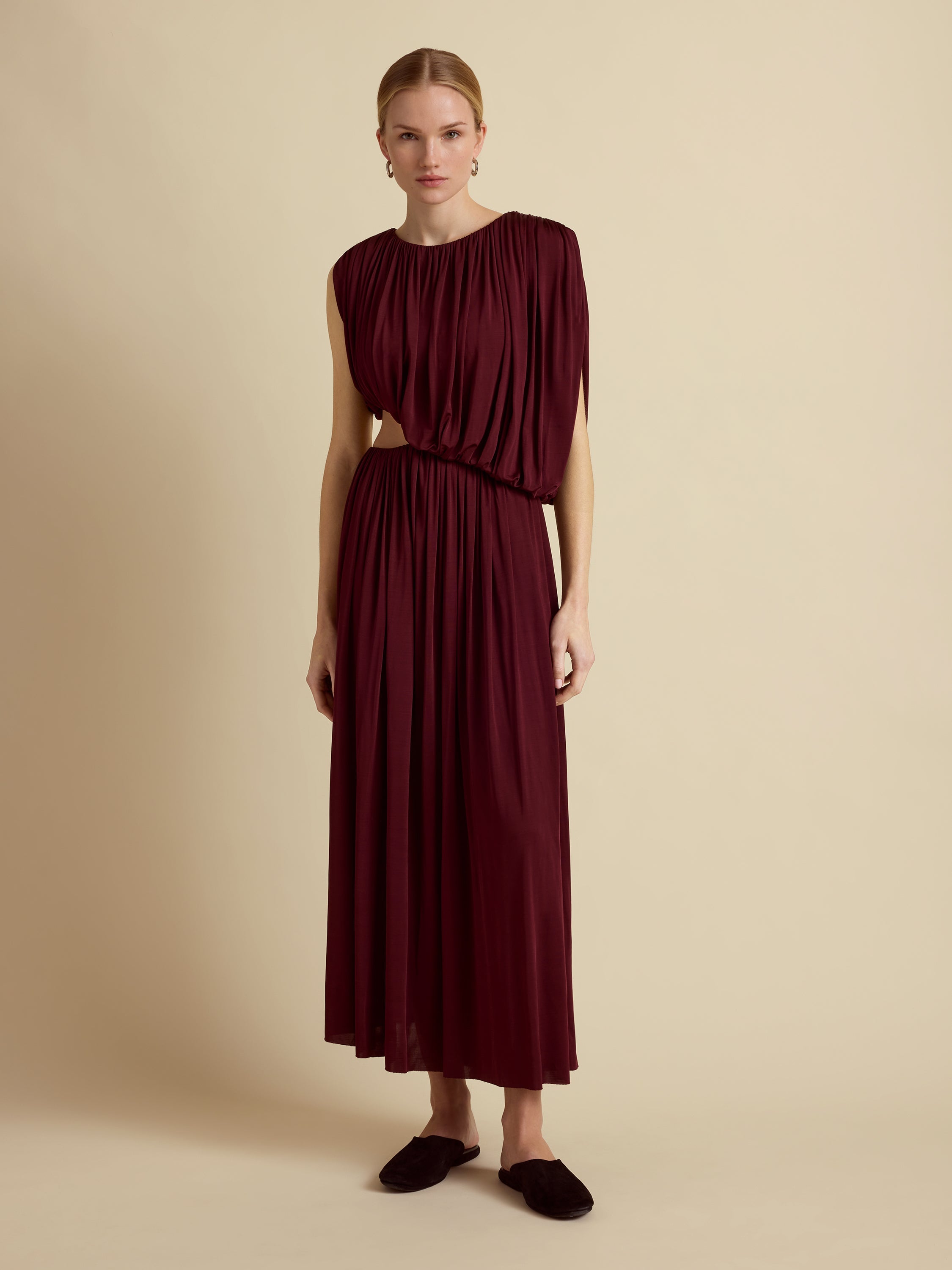 Draped Jersey Dress in Ross Levanto