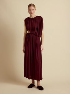 Draped Jersey Dress in Ross Levanto
