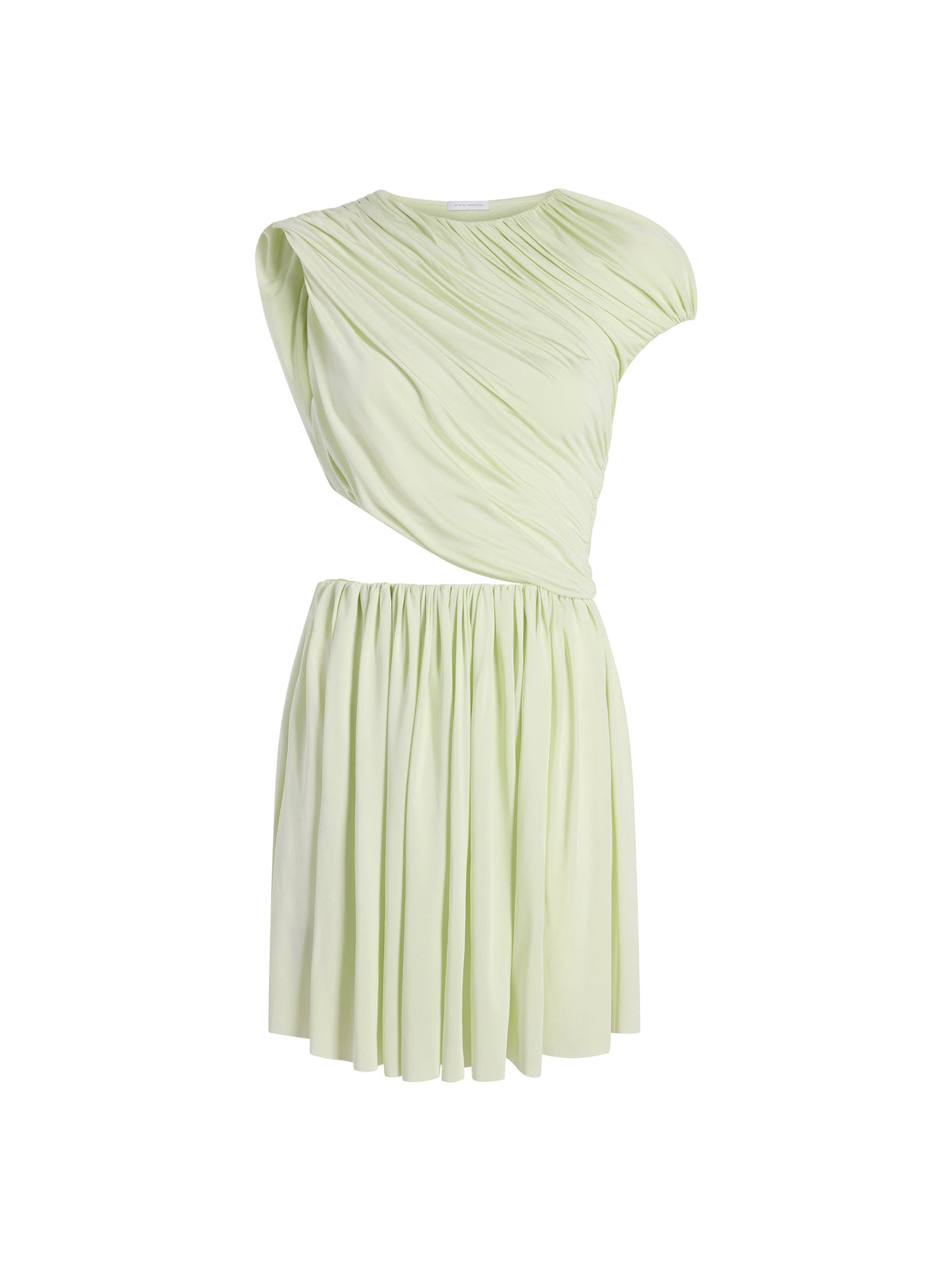 Draped Jersey Mini Dress in Hemlock