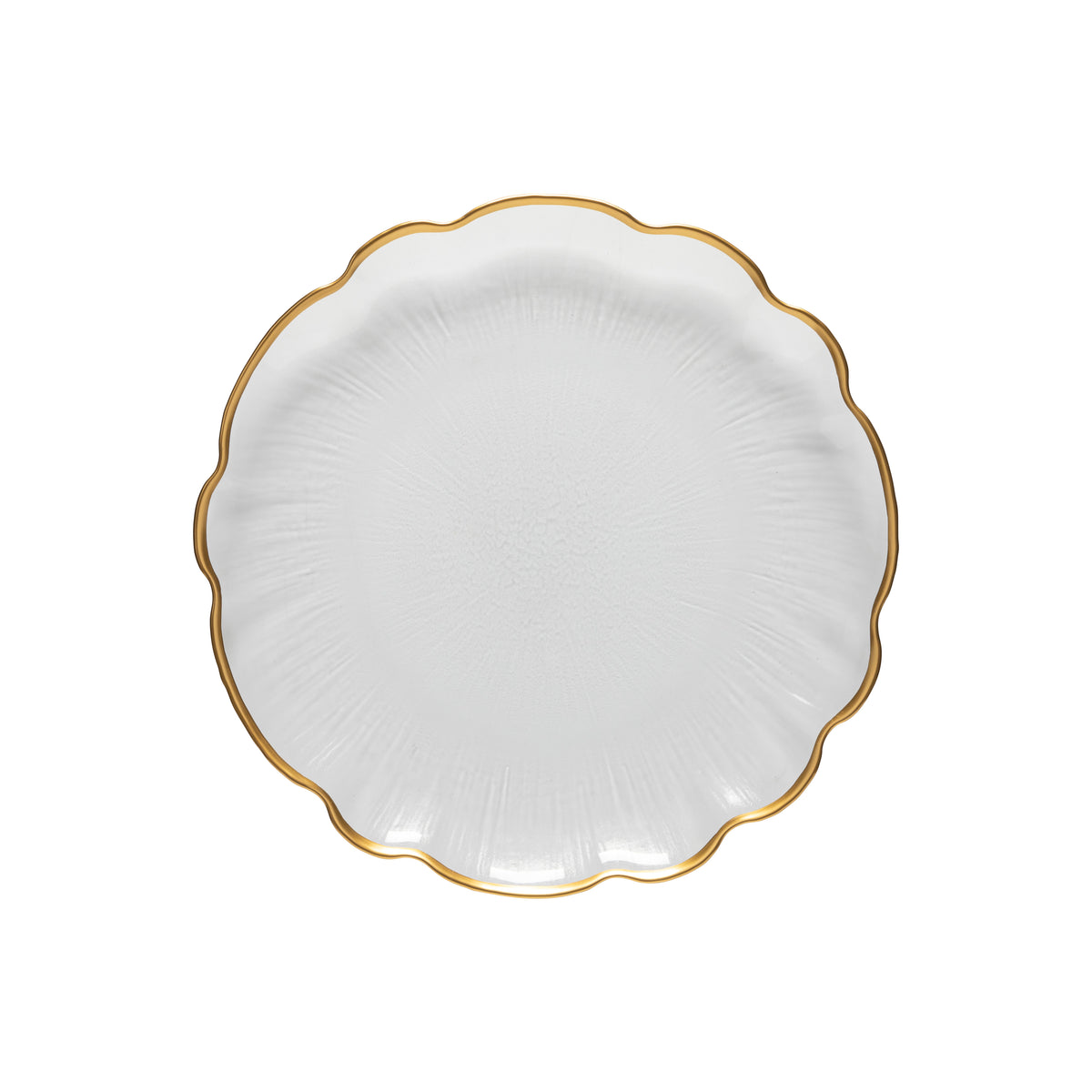 Francesca Collection Dinner Plates in Gold, Set of 6