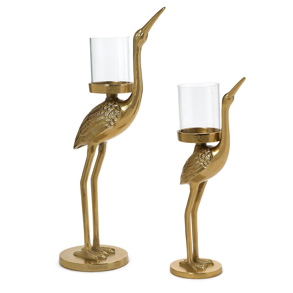 Crane Candle Holder, Set of 2