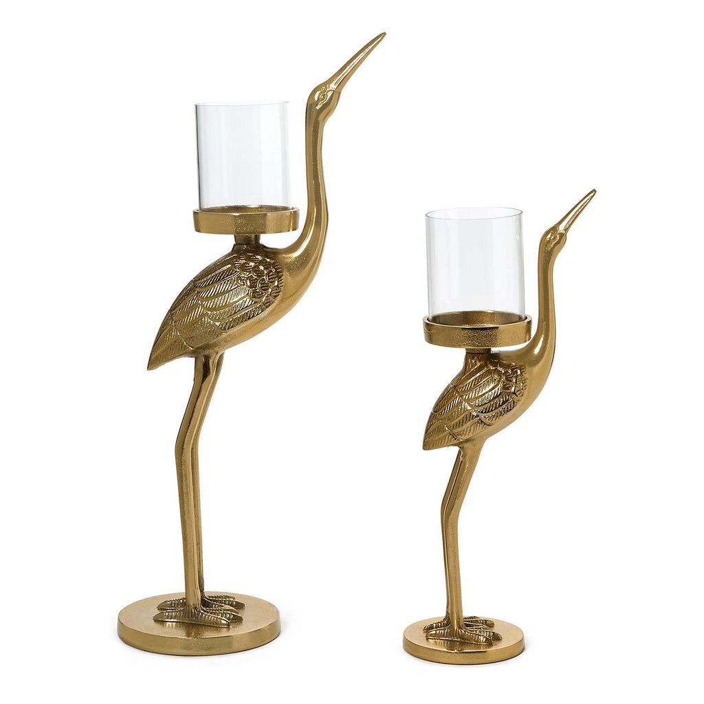 Crane Candle Holder, Set of 2