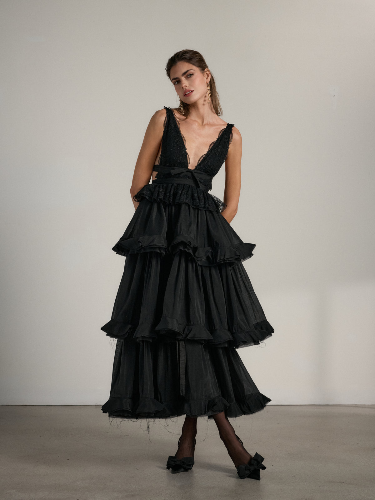 The Valencia Dress in Black