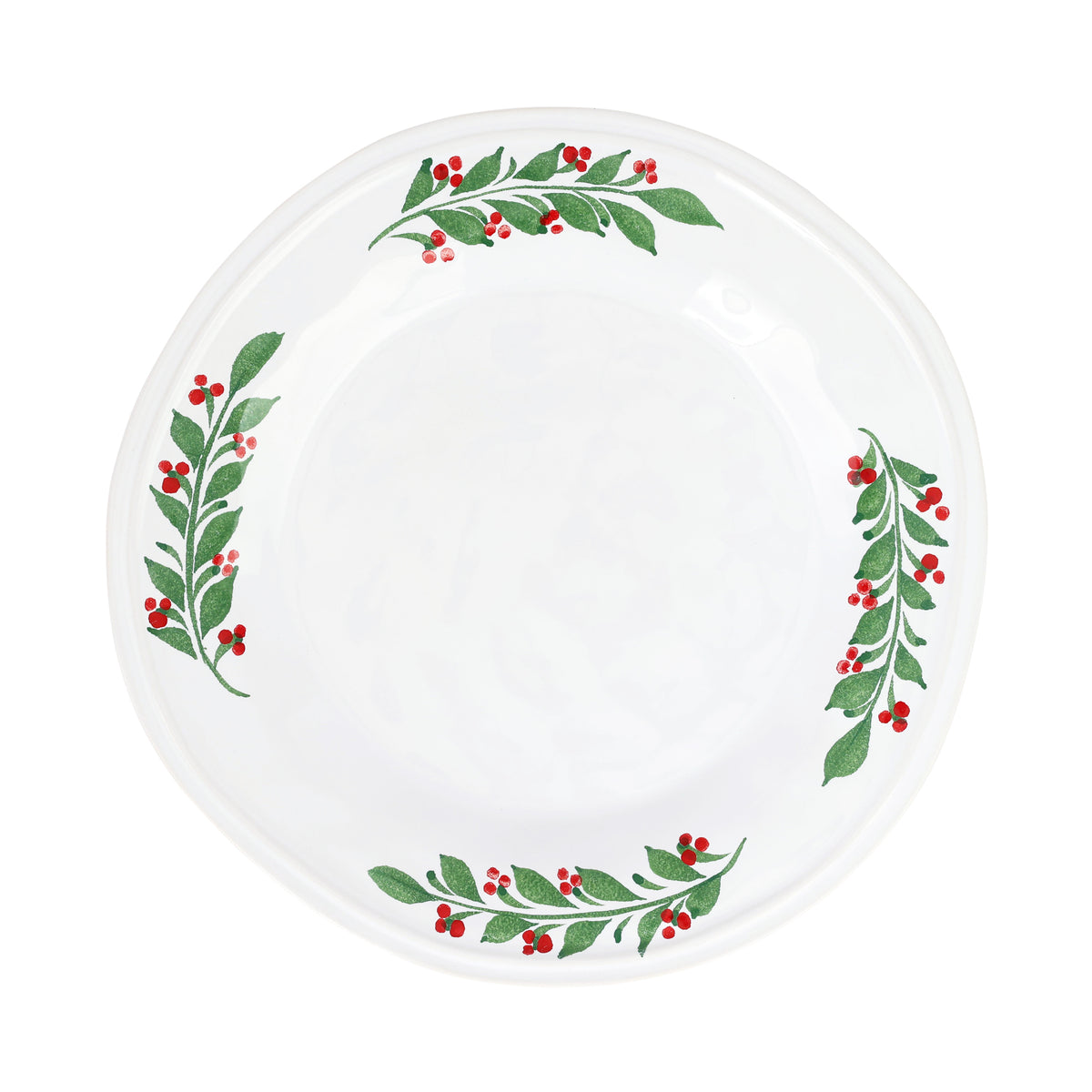 Aria Holiday Dinner Plate in Green