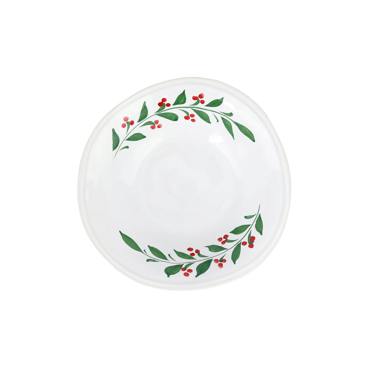 Aria Holiday Cereal Bowl in Green