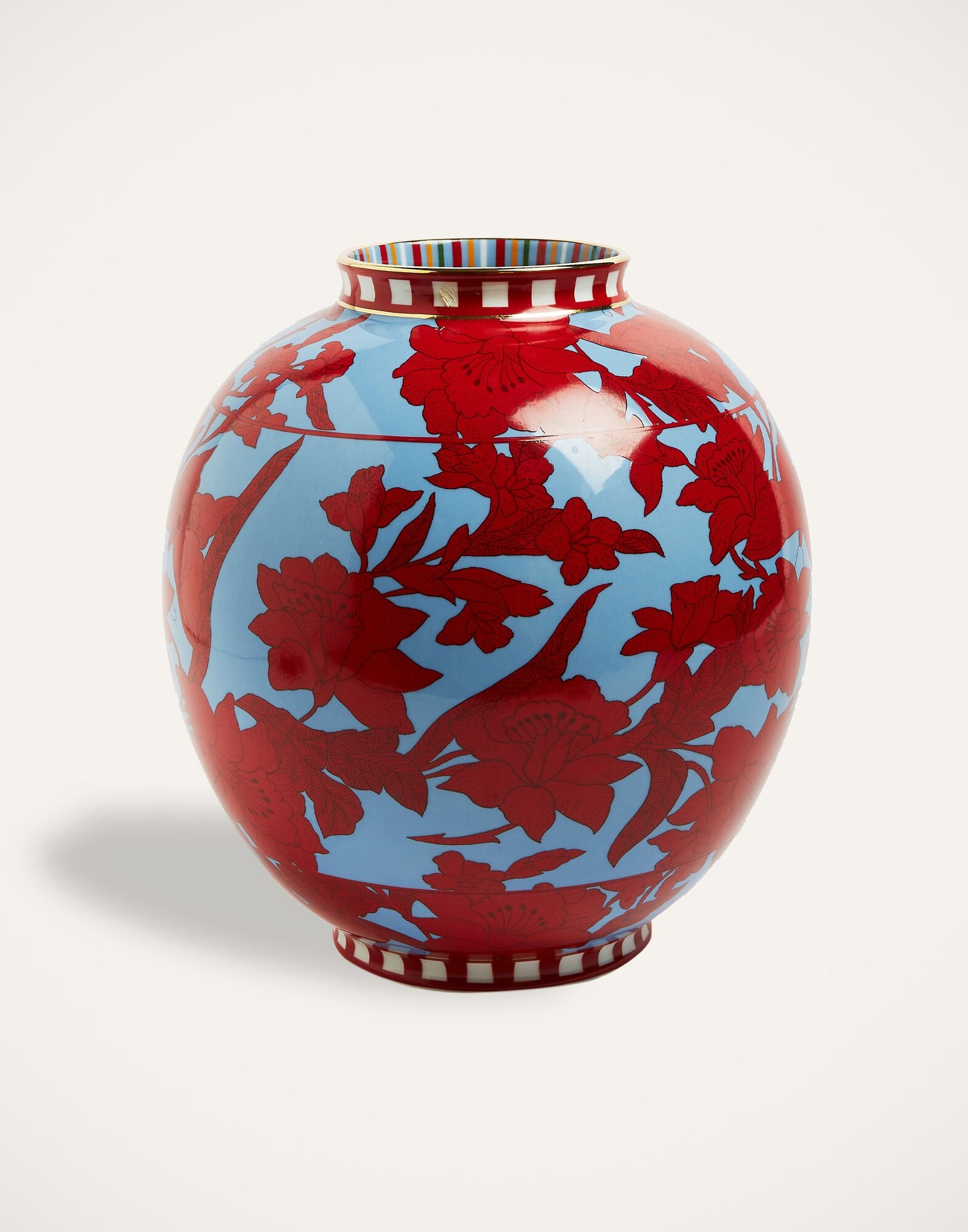Big Bubble Vase Lilium Turchese in Porcelain
