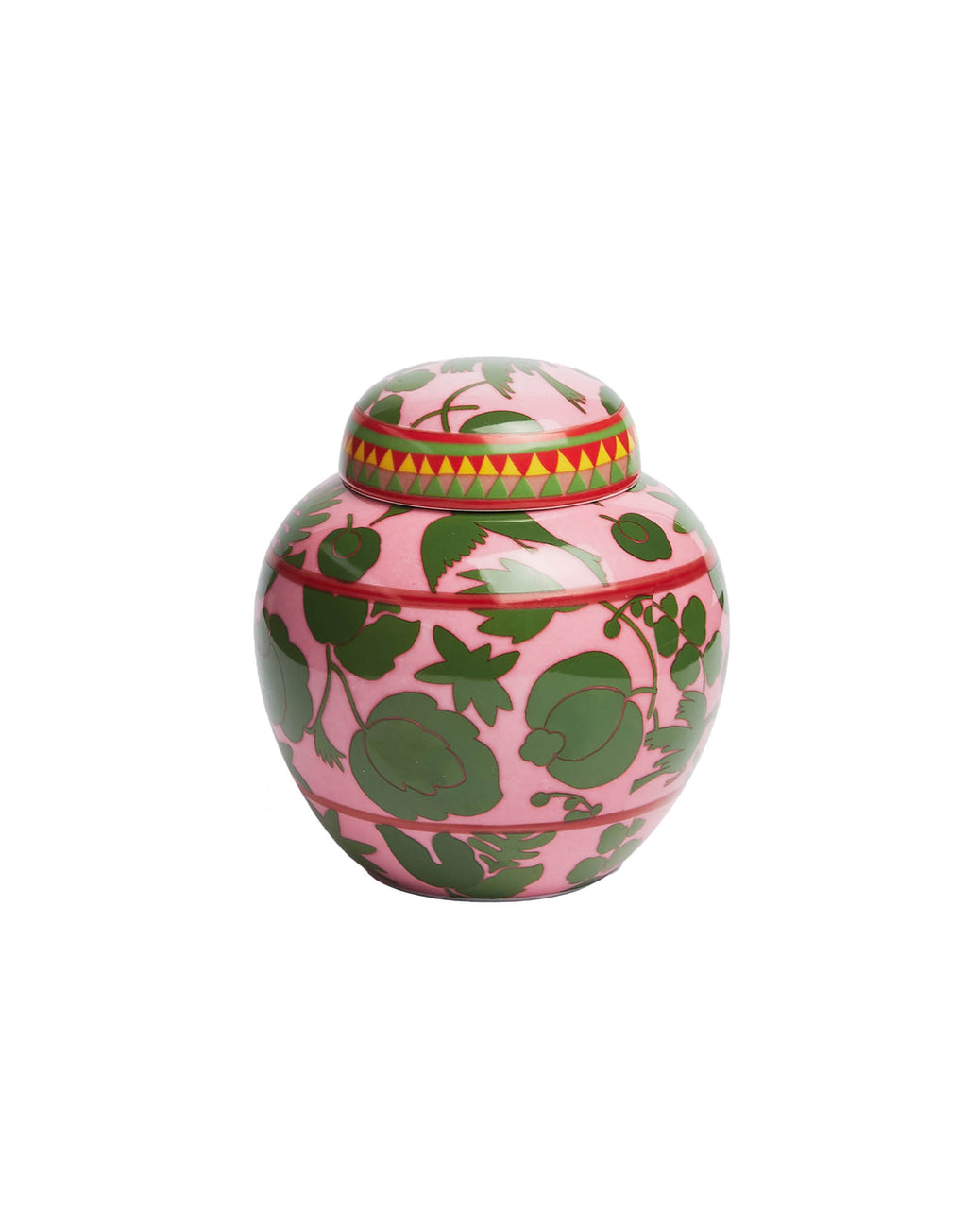 Tea Jar in Wildbird Pink & Green