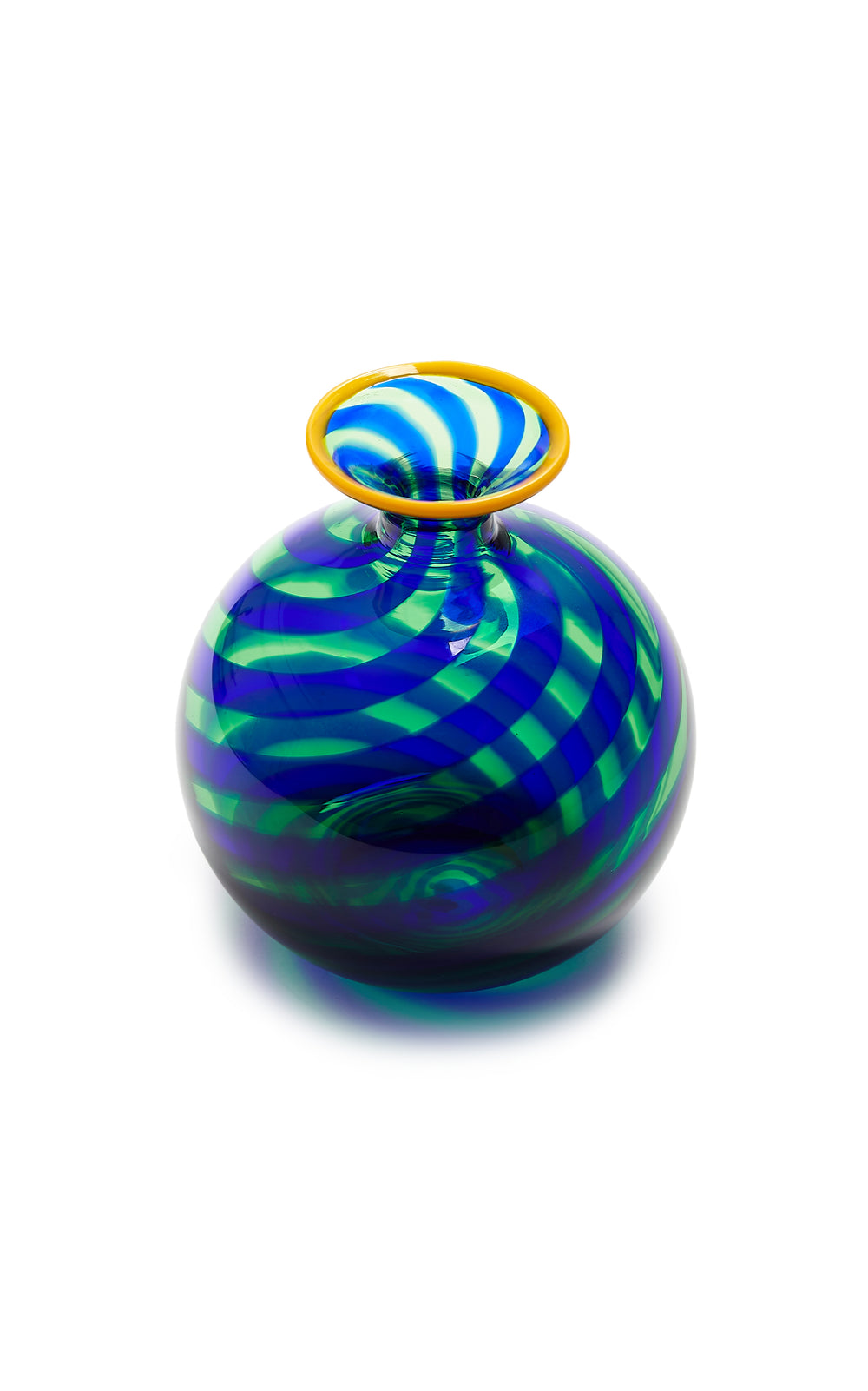 Mini Ciccio Vase in Rigadin Twist Blue