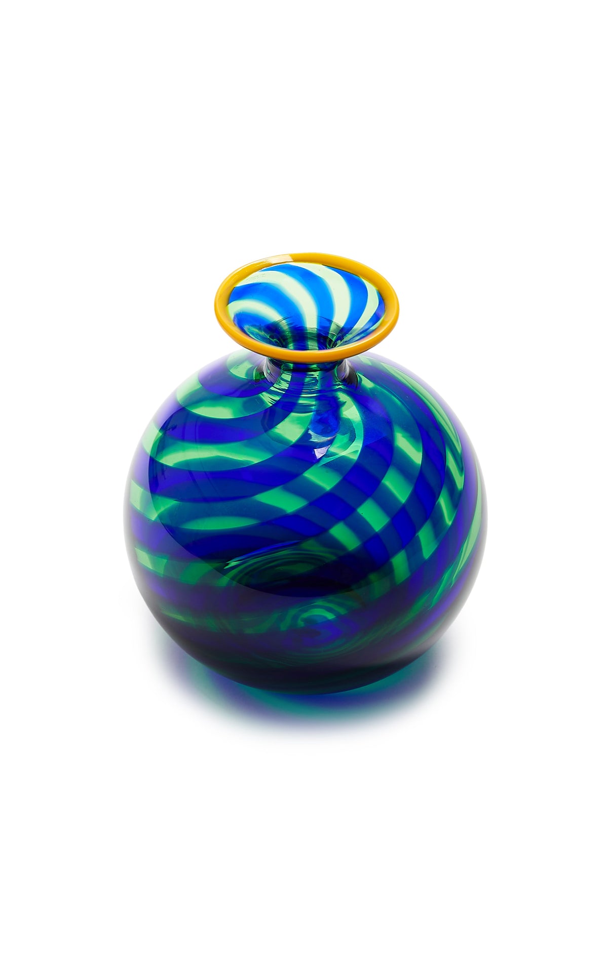 Mini Ciccio Vase in Rigadin Twist Blue