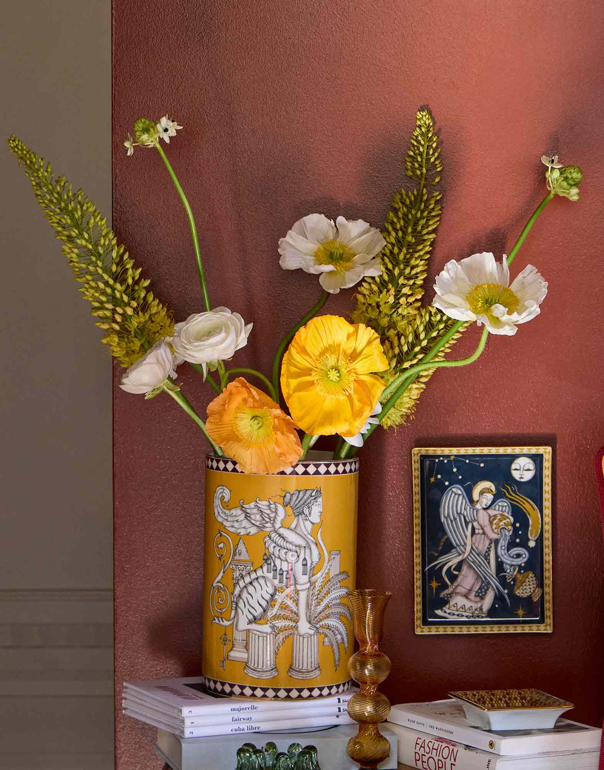 Pillar Vase in The Sphynx Saffron