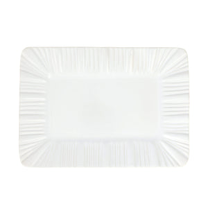 Bari White Rectangular Platter