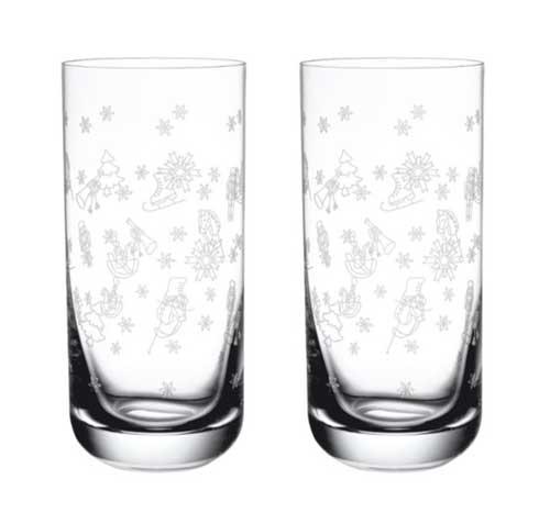 Toys Delight Stems Longdrink Tumbler in Clear, Set of 2