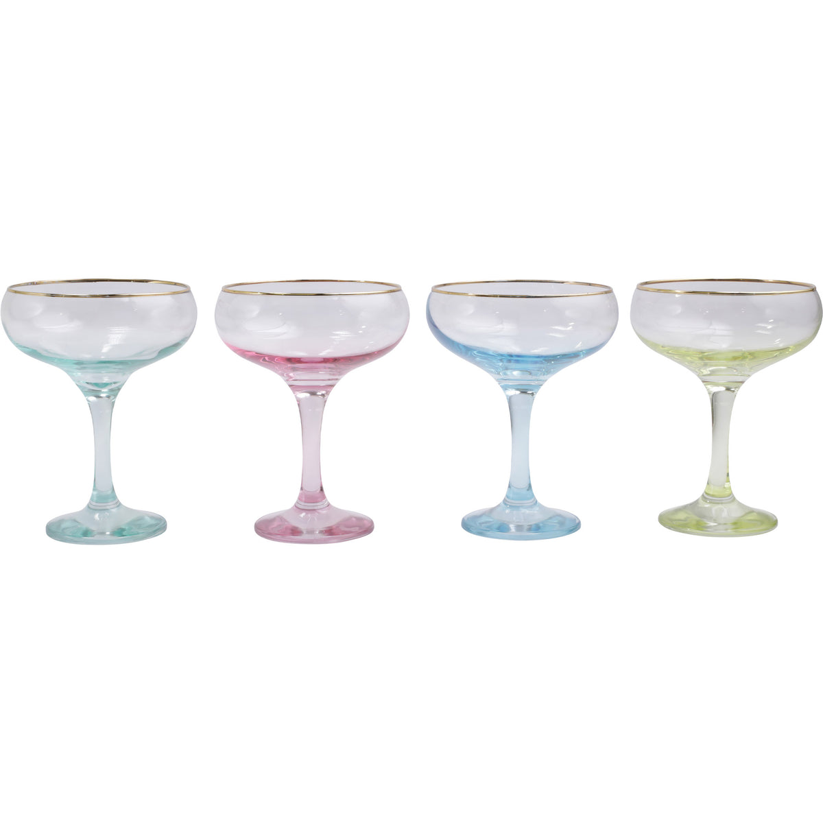 Rainbow Coupe Champagne Glass