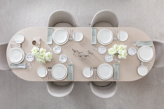 Afina Dinner Plate in White