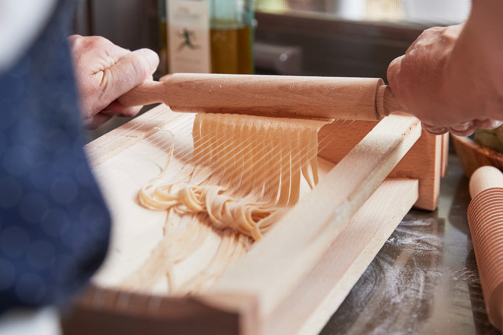 Italian Pasta Chitarra with Rolling Pin, Small