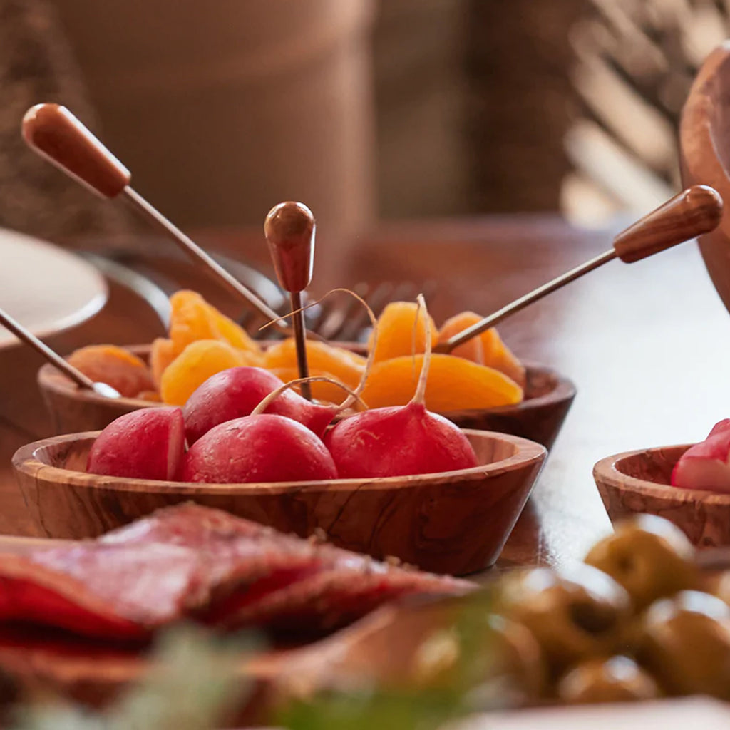 Italian Olivewood Aperitivo Set