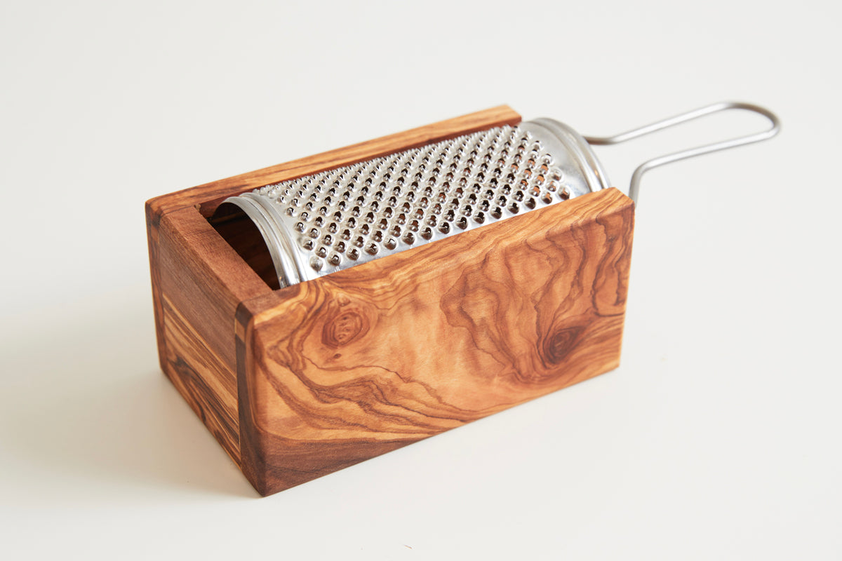 Italian Olivewood Parmesan Cheese Box Grater