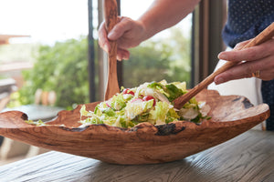 Italian Olivewood Root Salad Bowl