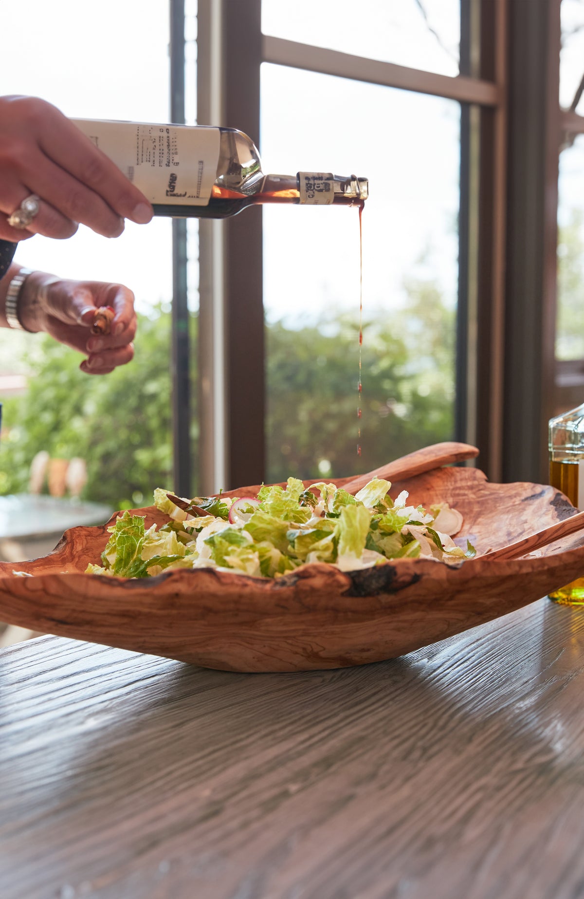 Italian Olivewood Root Salad Bowl