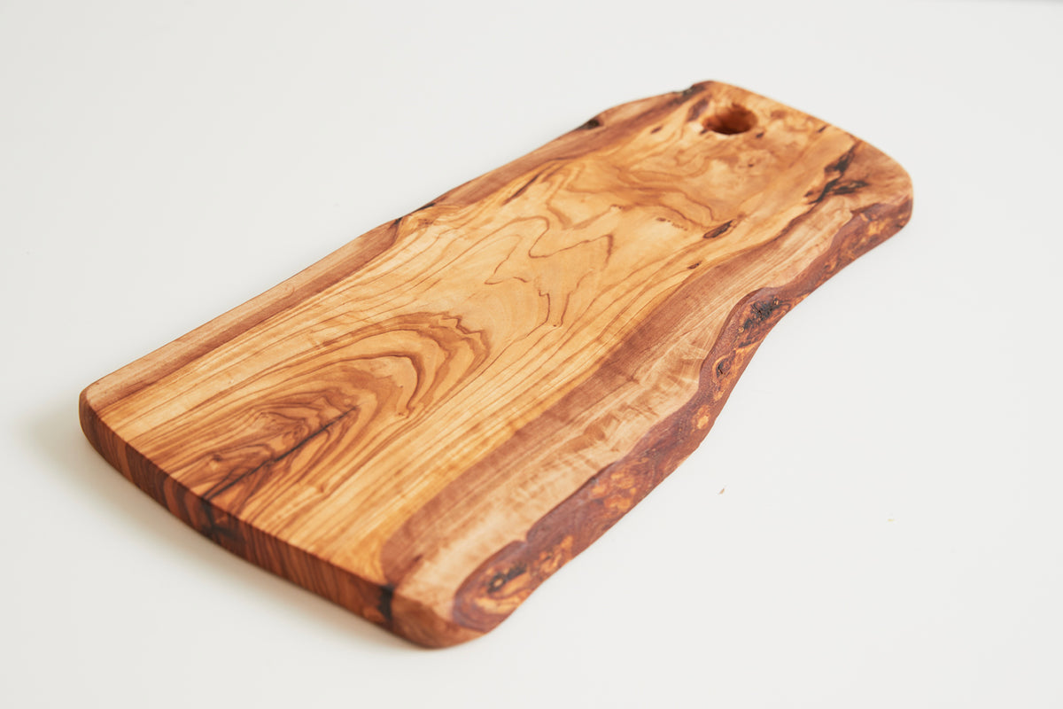 Italian Olivewood Charcuterie Board with Hole