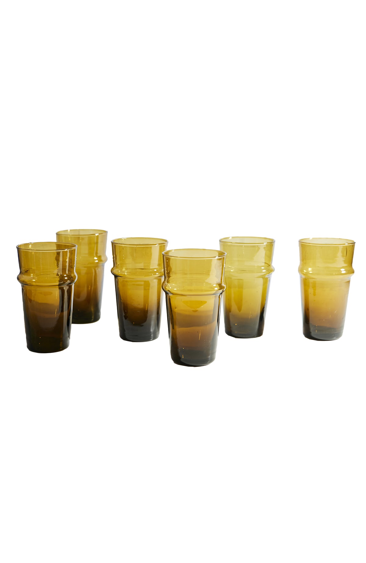 Moroccan Beldi Glassware, Set of 6