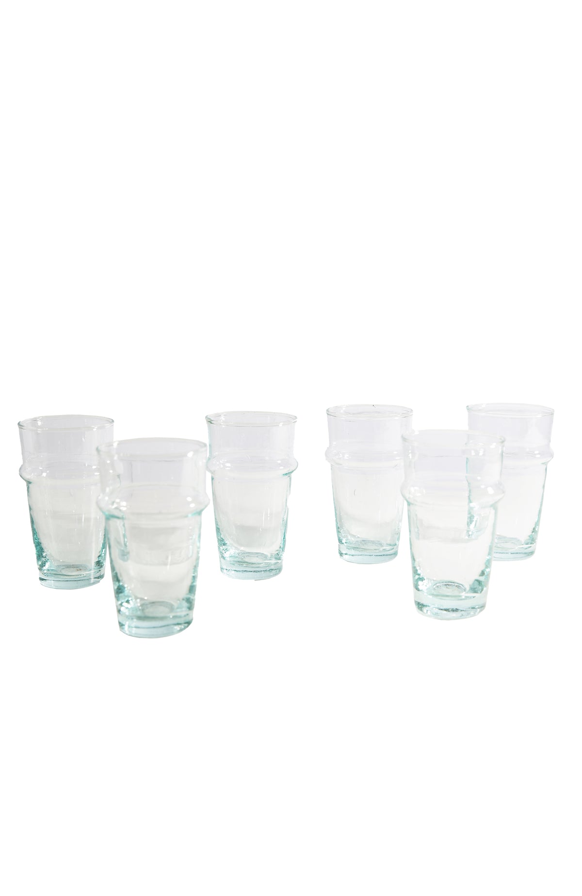 Moroccan Beldi Glassware, Set of 6