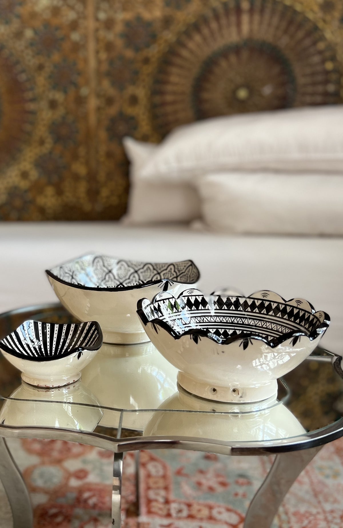 Moroccan Ceramic Nesting Bowls