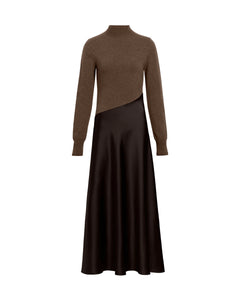 Vera Dress in Dark Fig