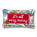 Very Merry Needlepoint Pillow