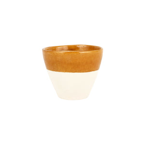 Viva Garden Reactive Small Cachepot in Amber
