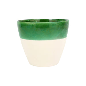 Viva Garden Reactive Large Cachepot in Green