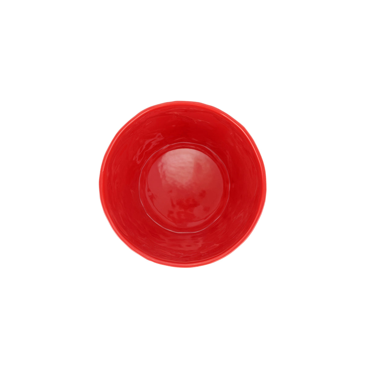 Viva Garden Embossed Leaves Cachepot in Red